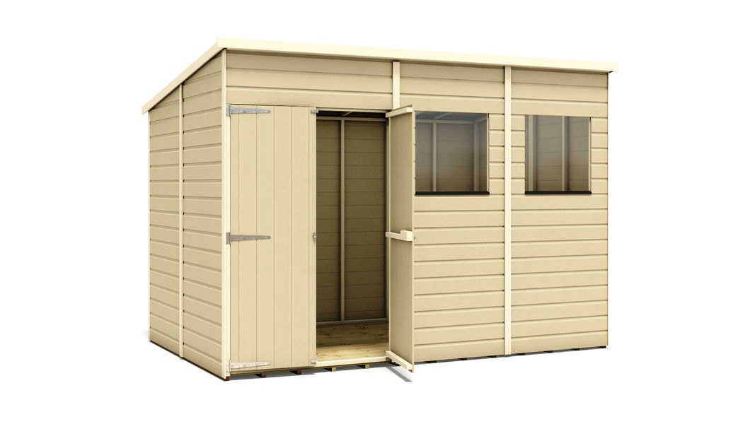 pressure-treated-hobbyist-pent-offset-door-garden-shed-10-x-6