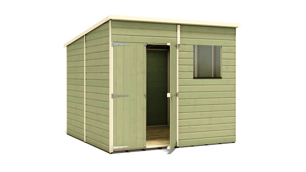 pressure-treated-hobbyist-pent-offset-door-garden-shed-8-x-8