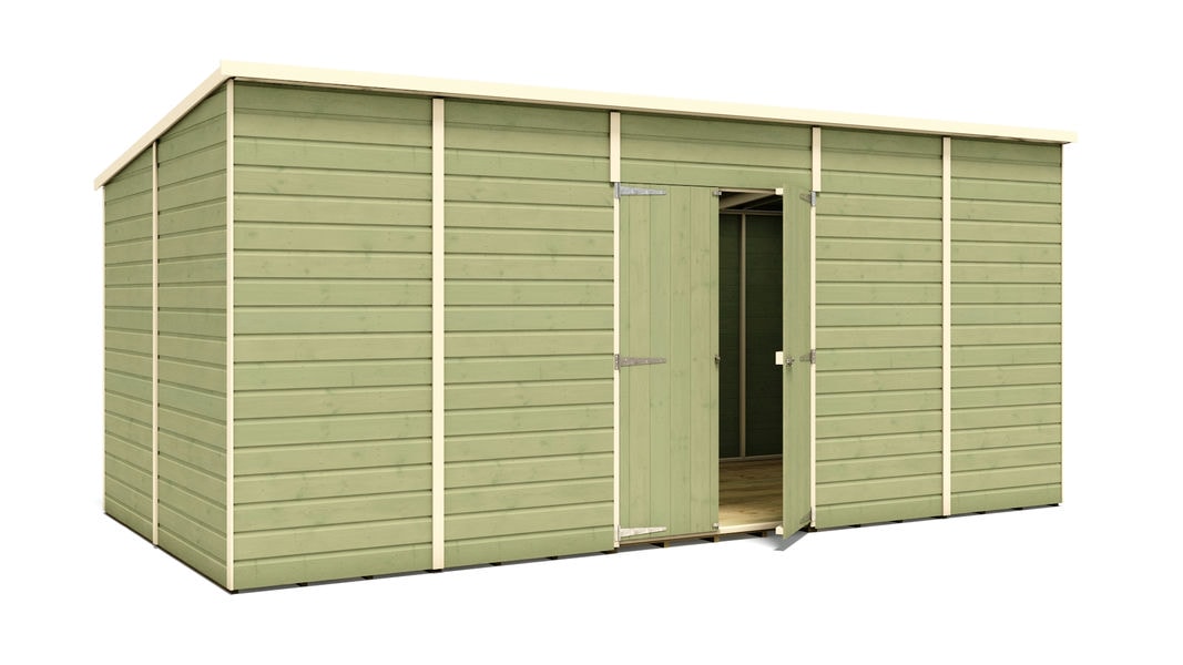 pressure-treated-hobbyist-pent-windowless-central-door-garden-shed-16-x-8