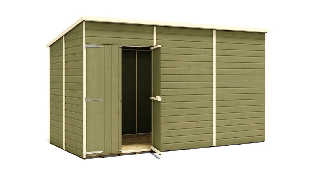 pressure-treated-hobbyist-pent-windowless-offset-door-garden-shed-12-x-6