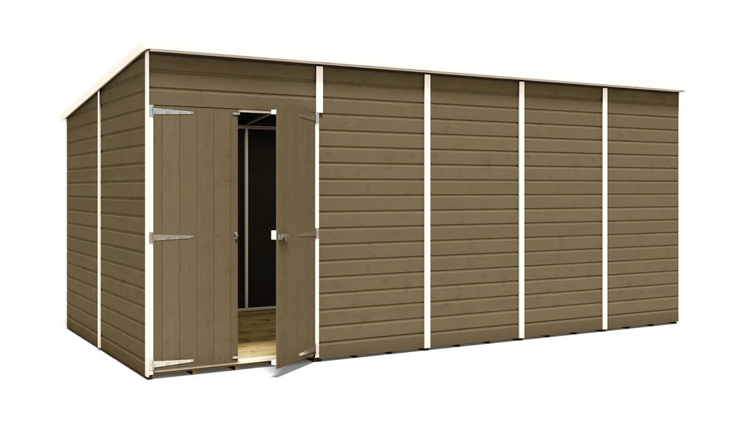 pressure-treated-hobbyist-pent-windowless-offset-door-garden-shed-16-x-8