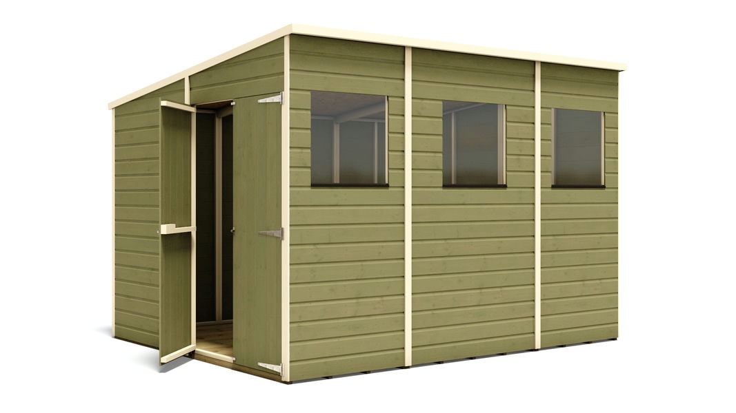 pressure-treated-hobbyist-tall-pent-garden-shed-doors-gable-10-x-8