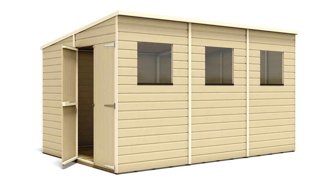 pressure-treated-hobbyist-tall-pent-garden-shed-doors-gable-12-x-8