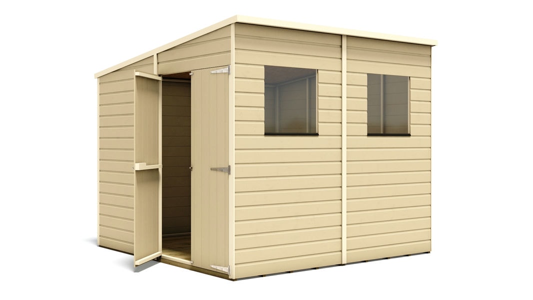 pressure-treated-hobbyist-tall-pent-garden-shed-doors-gable-8-x-8