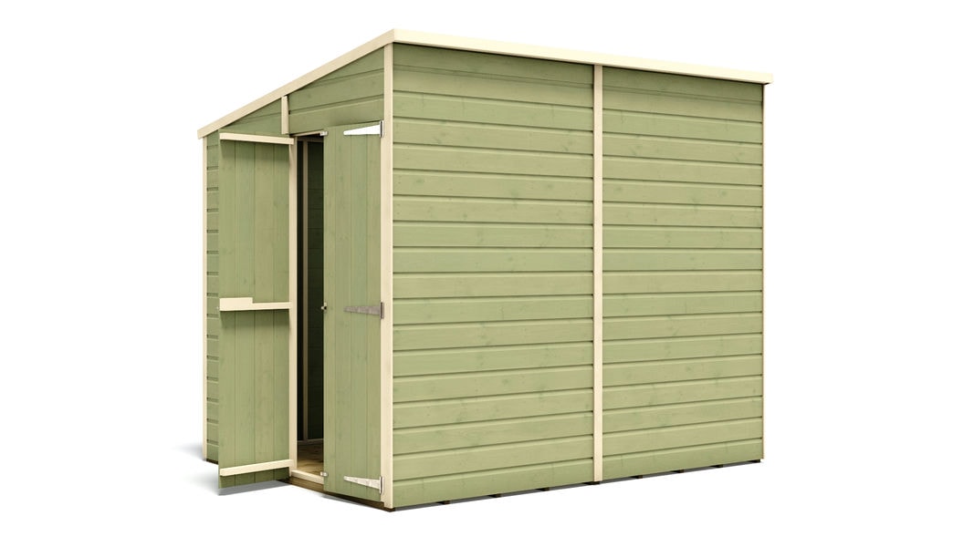 pressure-treated-hobbyist-tall-pent-windowless-garden-shed-doors-in-gable-8-x-6