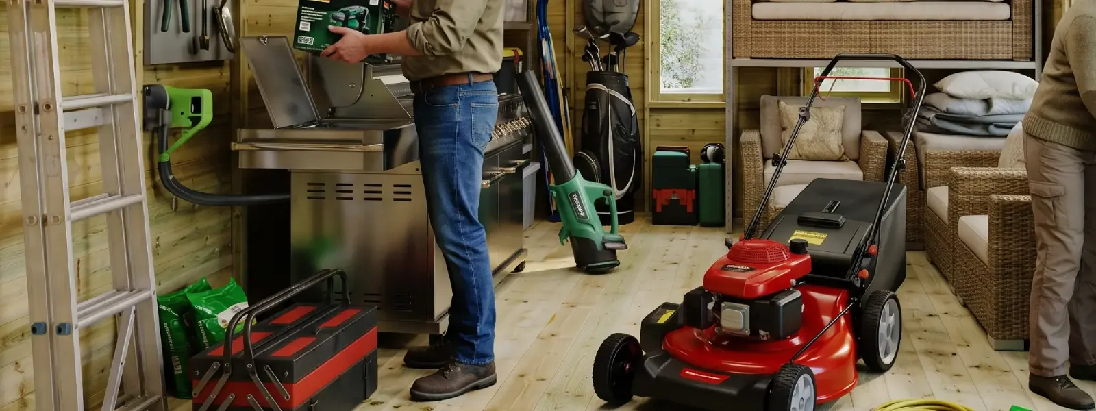 Garden workshop interior