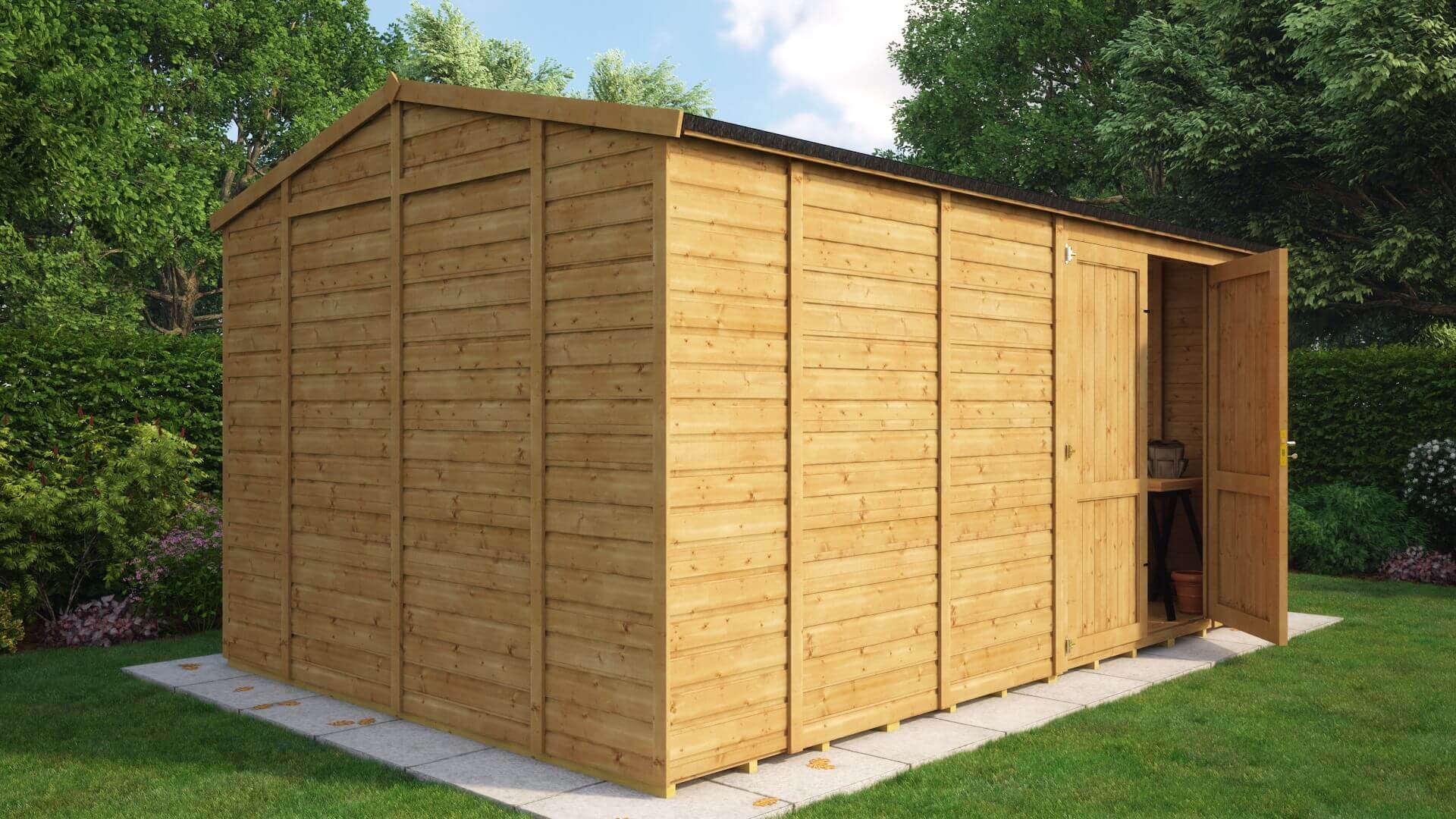 Traditional Windowless Offset Grandmaster Workshop Shed ...