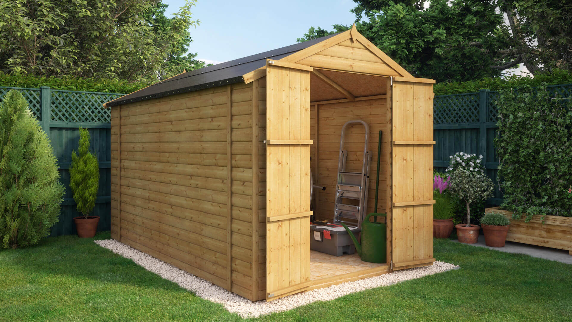 Loglap_10x6_Windowless_Shed_Solid_Sheet_Floor_01 Project