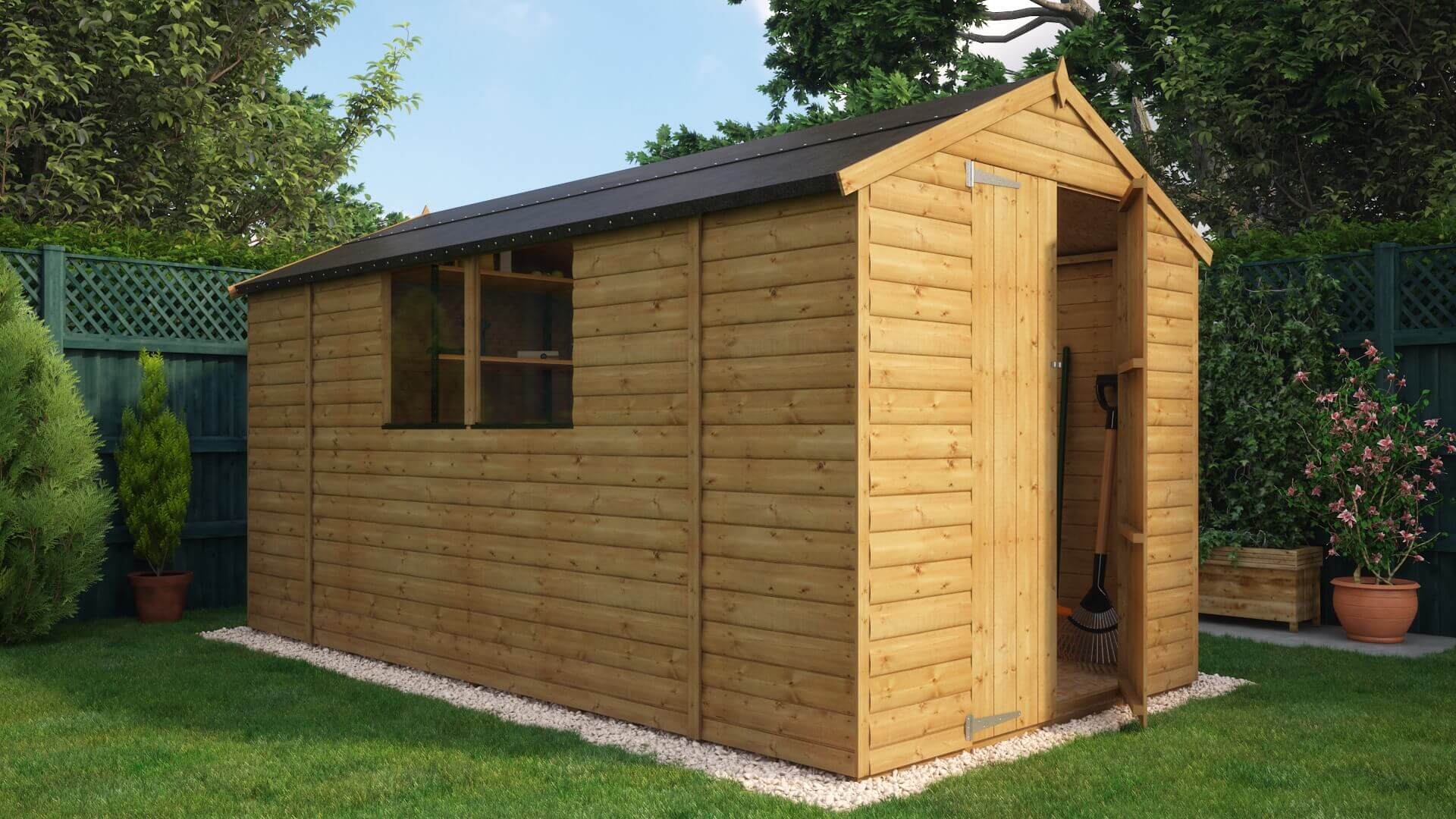 Loglap_12x6_Windowed_Shed_Solid_Sheet_Floor_04 | Project