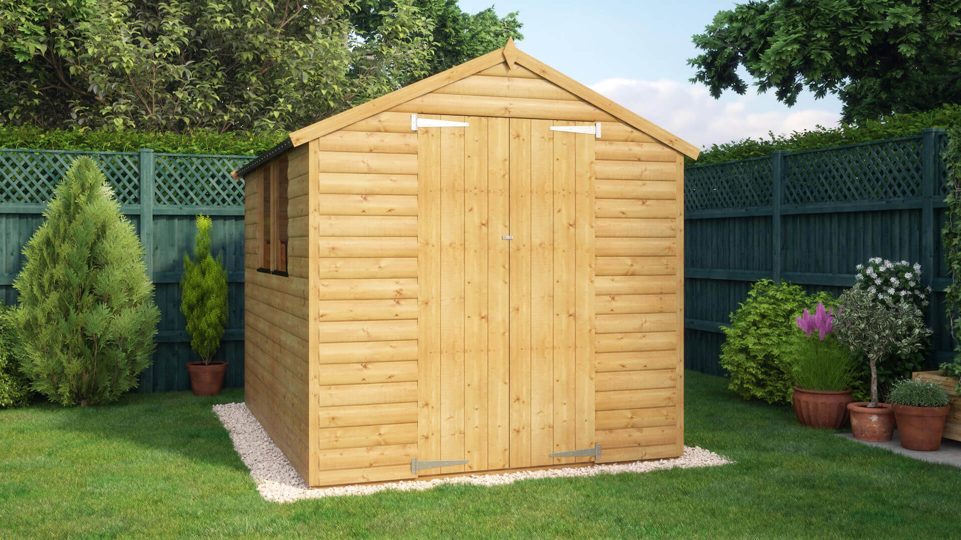 Loglap_8x6_Windowed_Shed_Solid_Sheet_Floor_06 | Project Timber