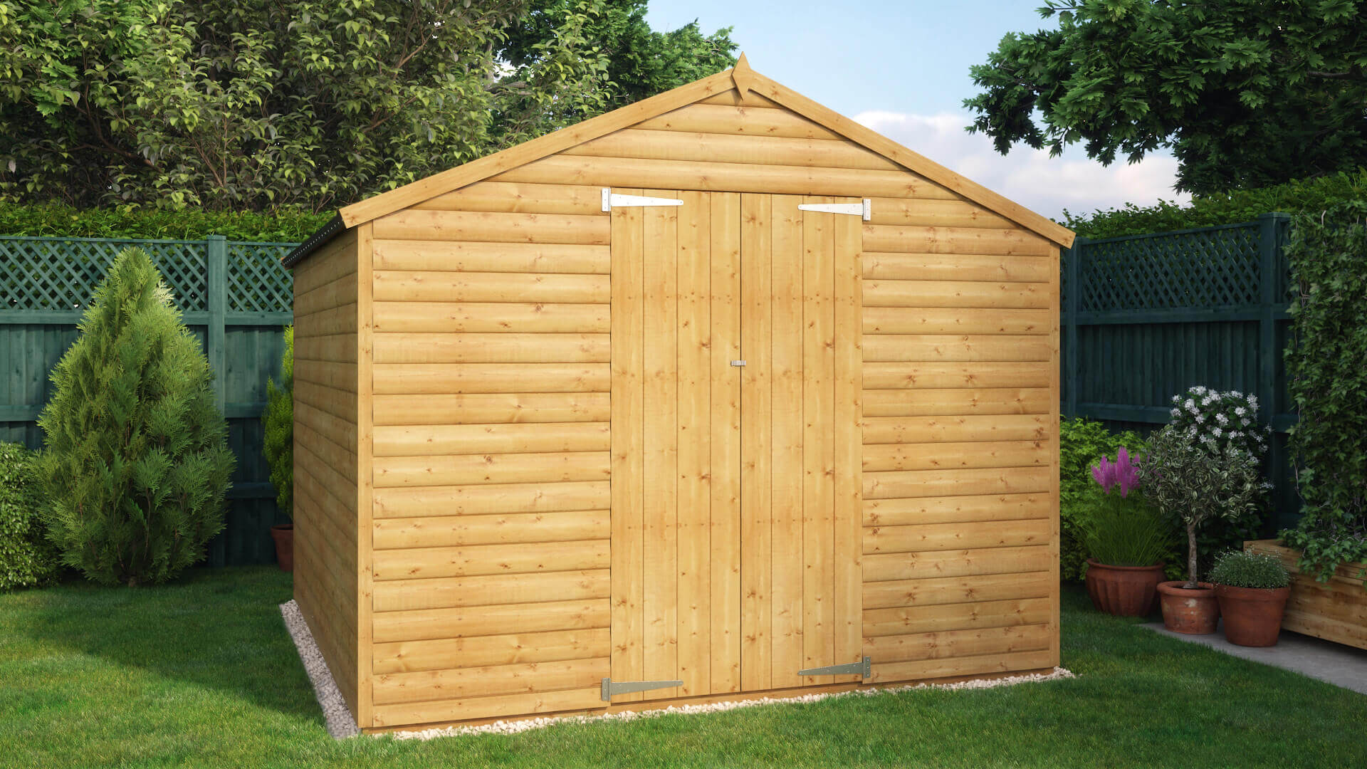 Loglap_8x8_Windowless_Shed_Solid_Sheet_Floor_06 Project 