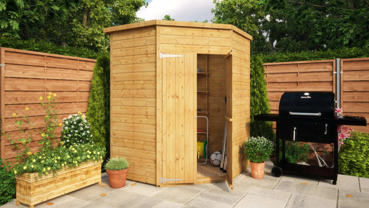 Pressure Treated Corner Windowless Shed Project Timber