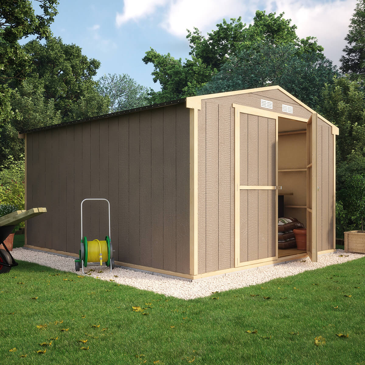 the truman composite windowless garden shed composite