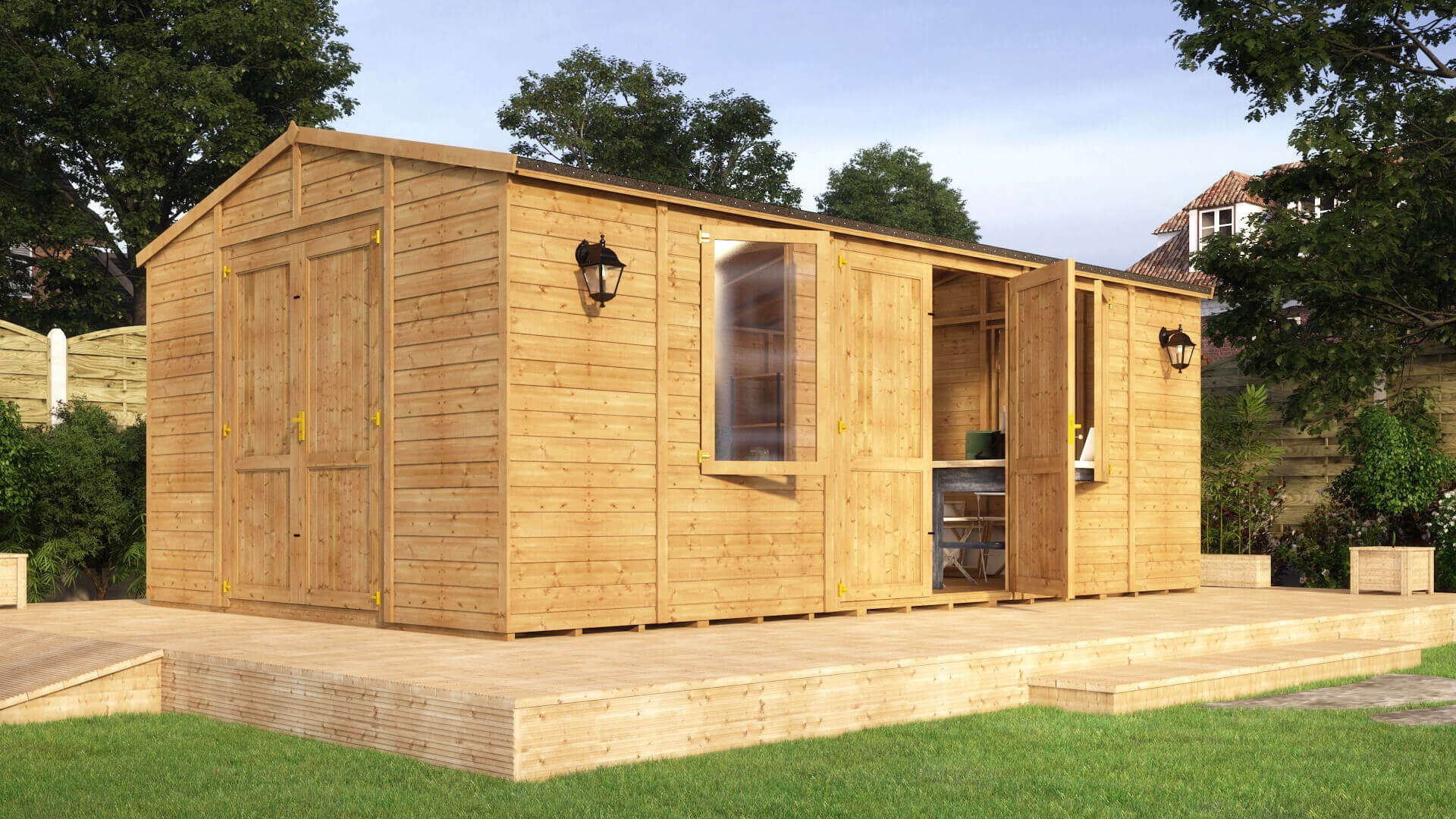 20x12 Sheds Wooden Garden Sheds Project Timber Free 