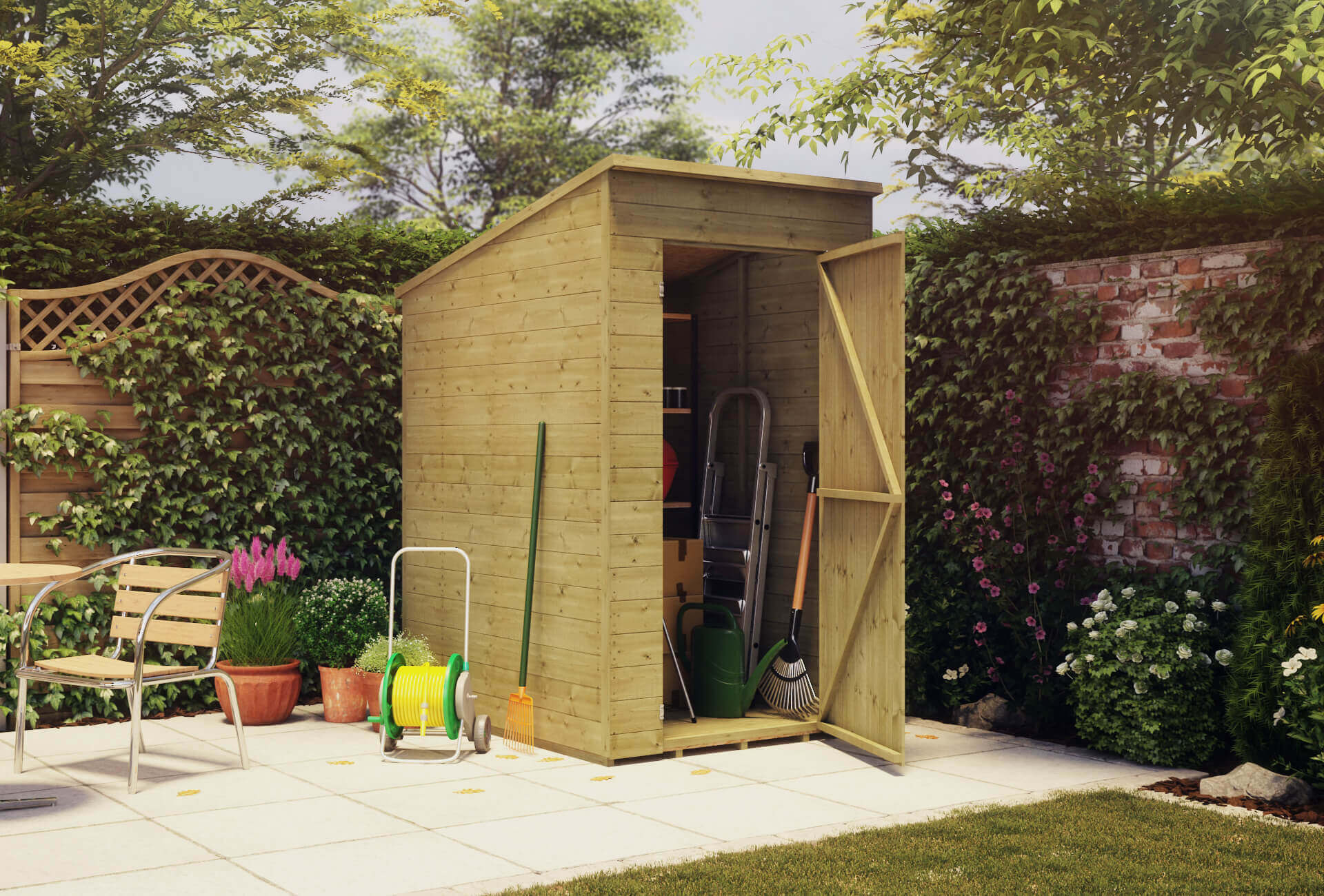 4 X 5 Storage Shed Pressure Treated Budget Garden Shed Project