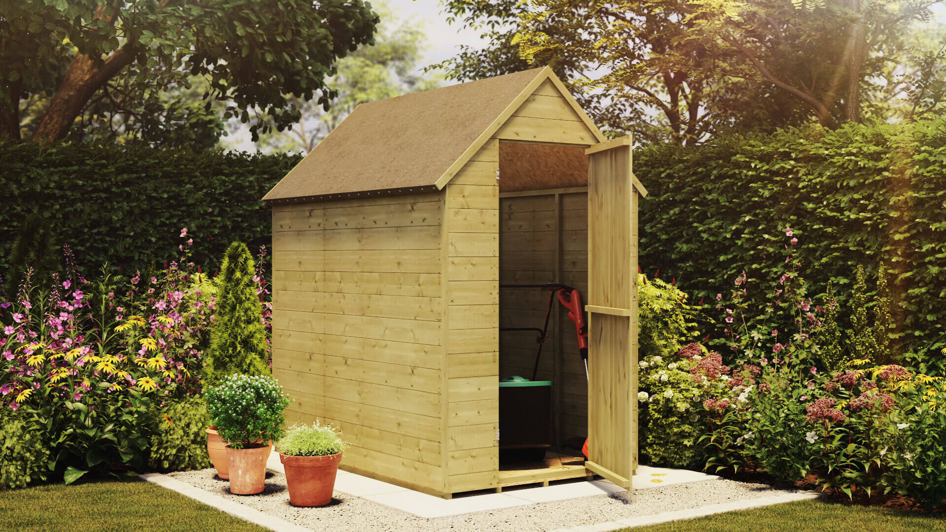 6 X 4 Pressure Treated Shed Project Timber Small Garden Shed