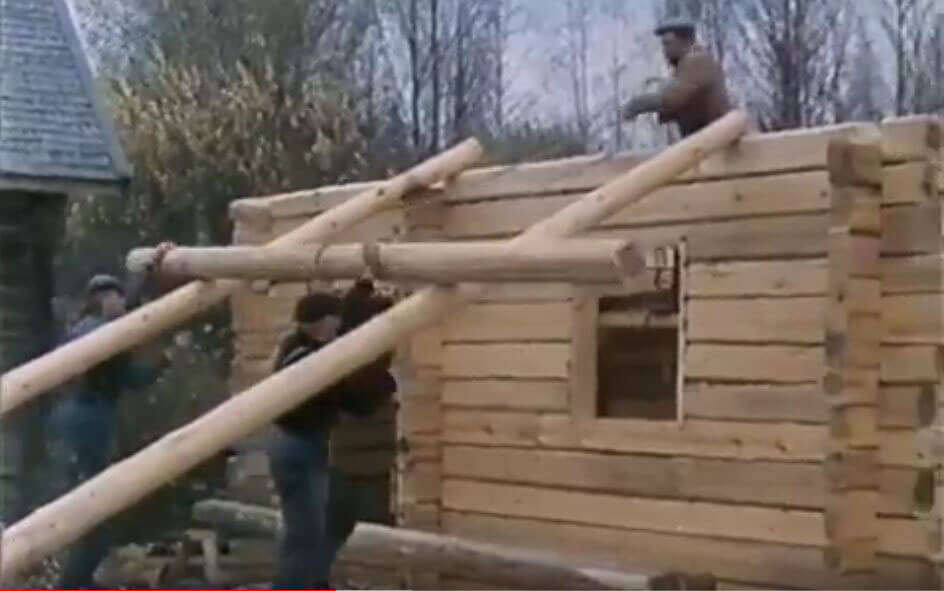 building a log cabin