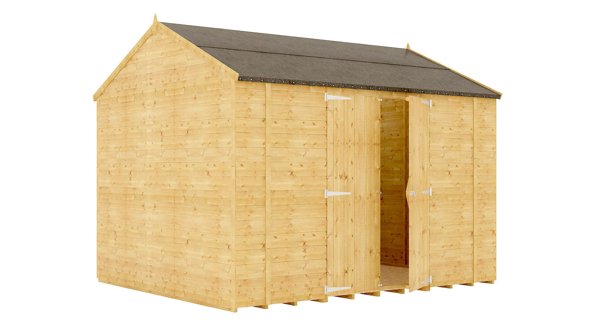 12 X 6 Garden Sheds Size Wooden Project Timber Hobbyist Reverse Apex Windowless Tall Garden Shed