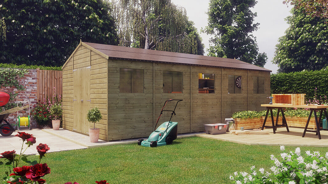 20x10 Garden Sheds Free & Fast Delivery to Mainland UK