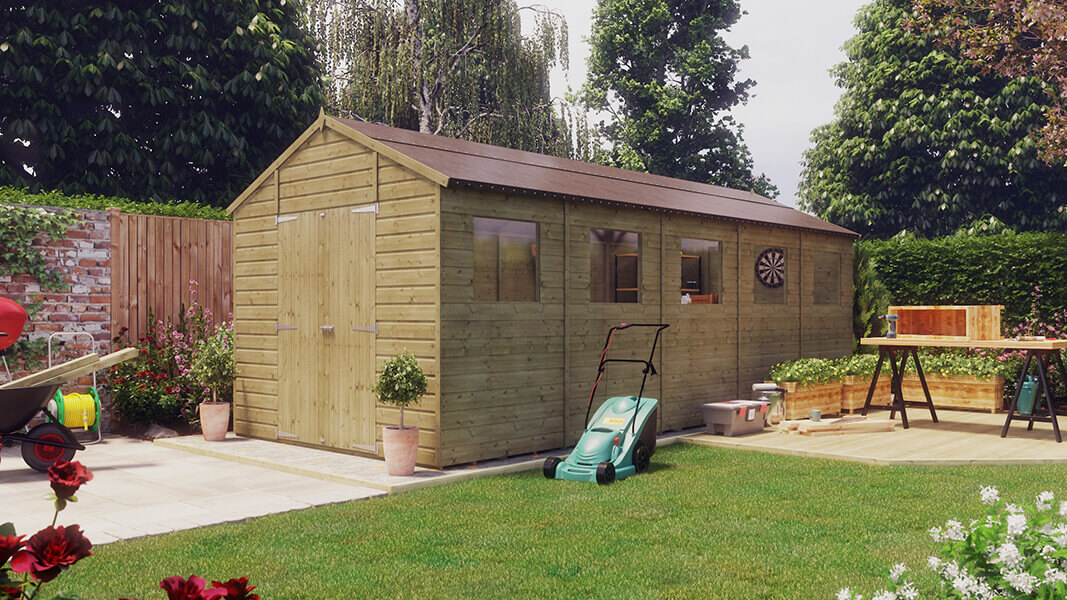20 x 8 Garden Sheds Premium Quality Garden Buildings