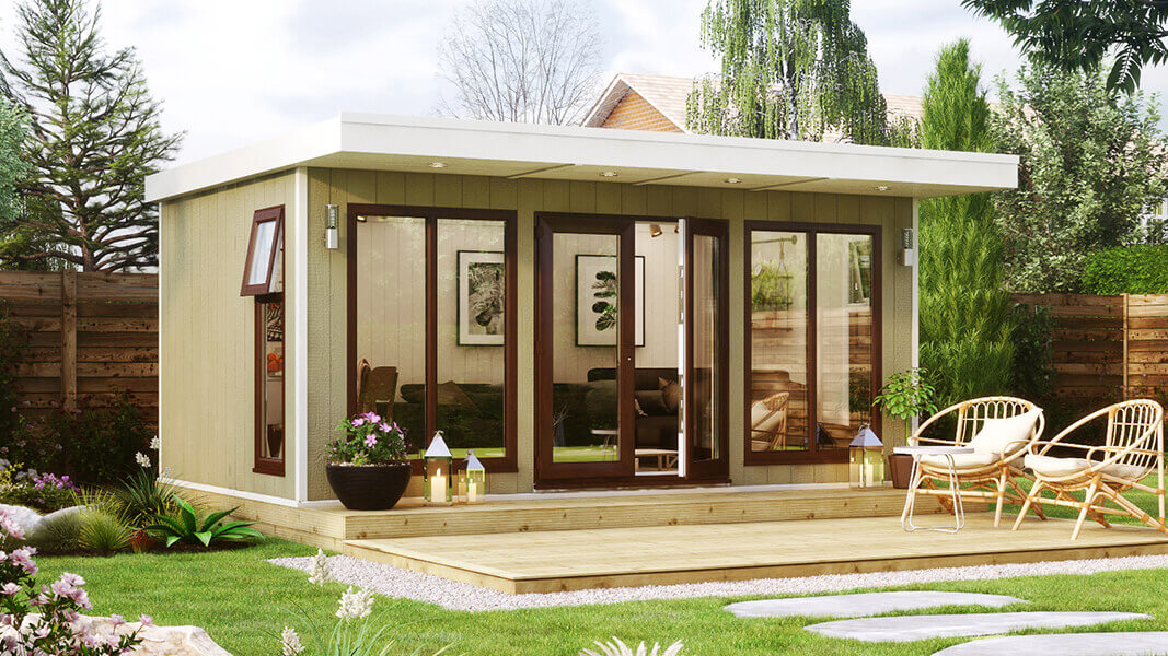 Large Overhang | Evolution Insulated Garden Office ...