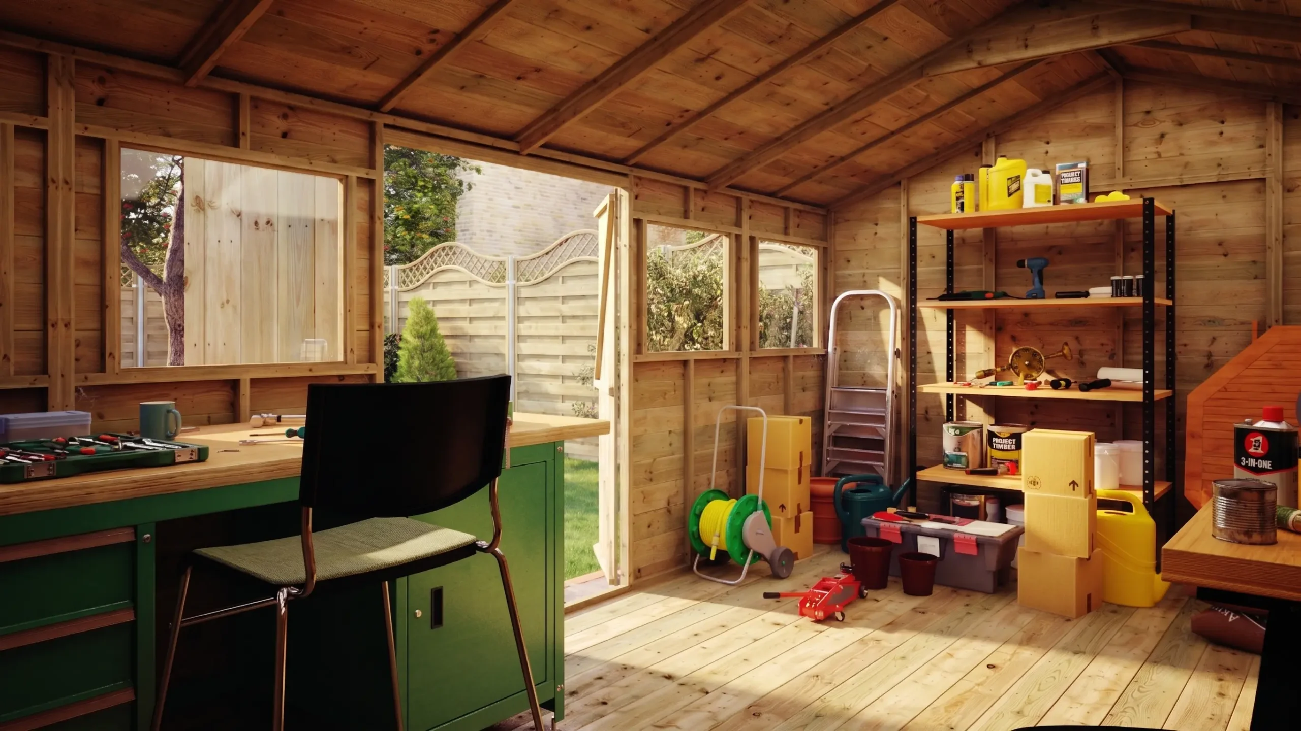 Hobbyist D100 Apex Shed – Pressure Treated Tongue and Groove
