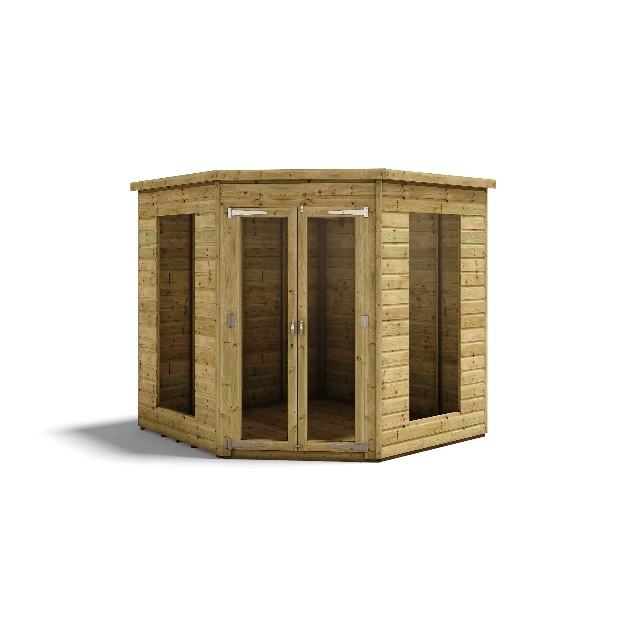 Corner Summerhouse - Pressure Treated Tongue and Groove