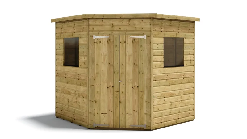 Corner Windowed Shed