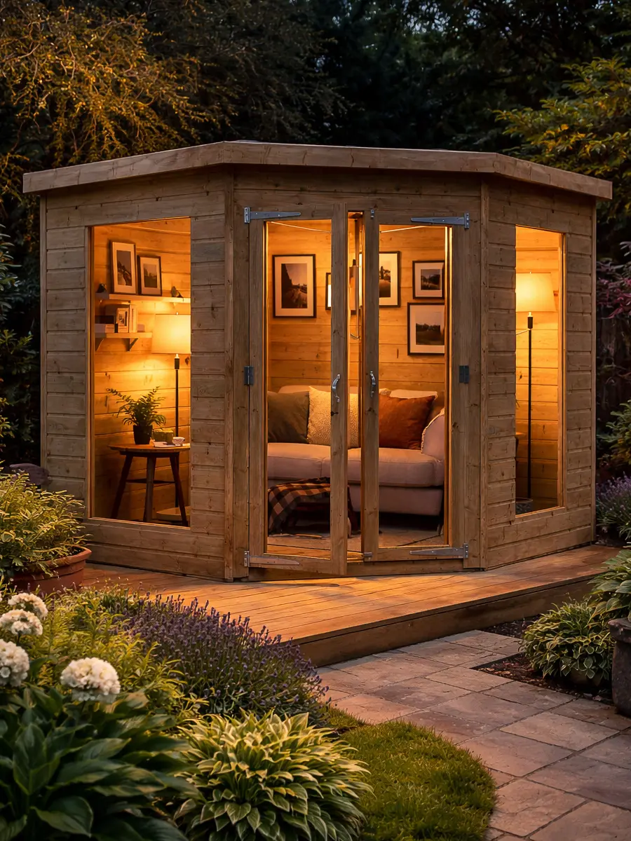 Designed for a corner position.