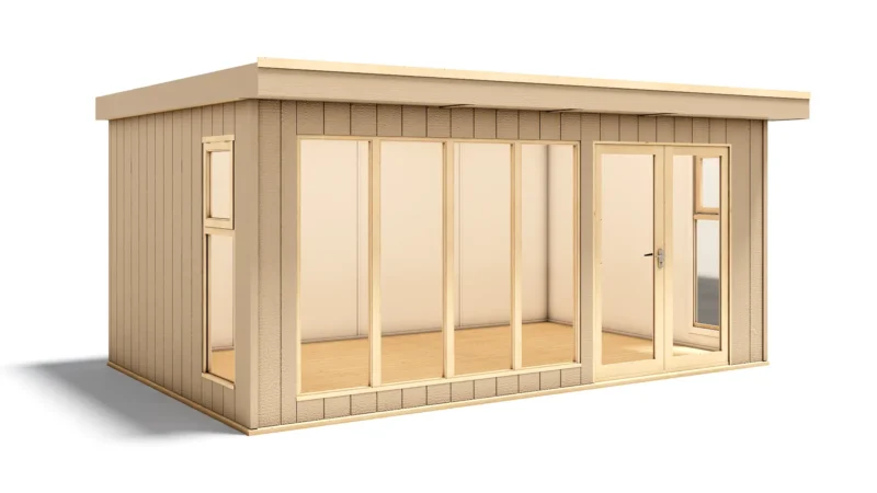 Evolution Insulated Garden Room - Offset Door - Composite