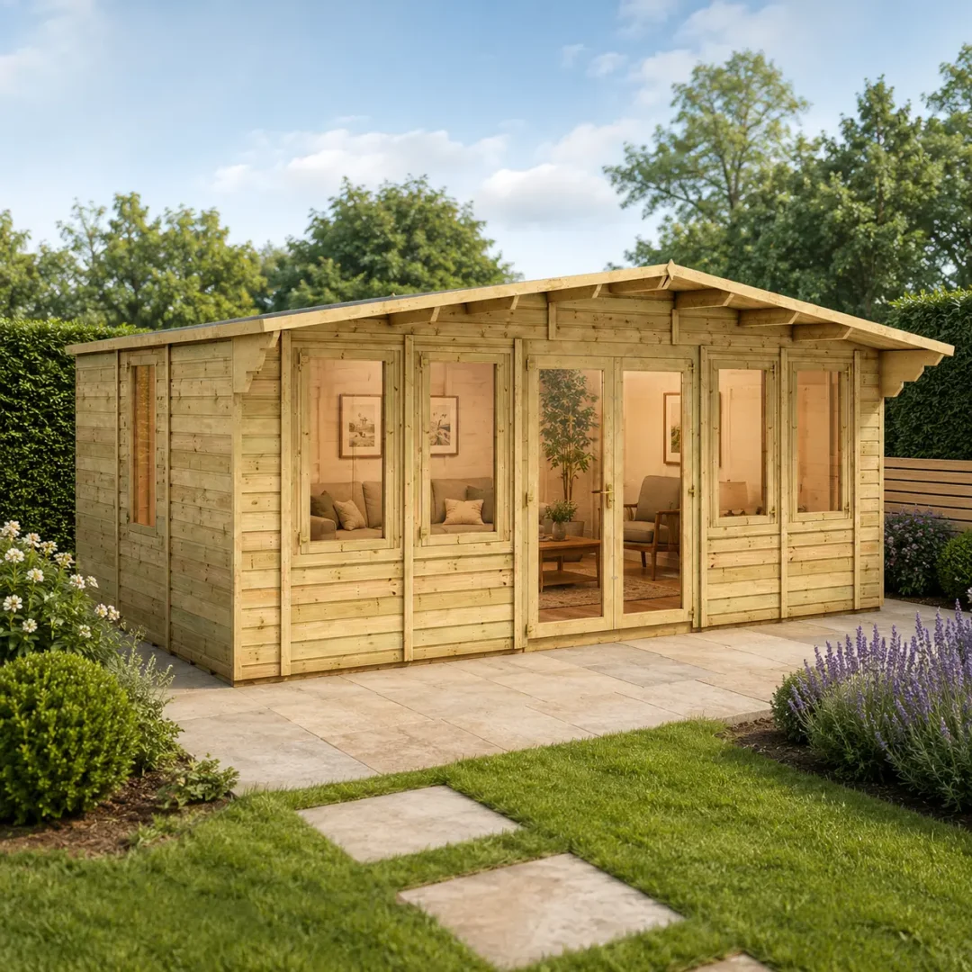Grandmaster Alpine G1000 Summerhouse Cabin – 11mm Pressure Treated Tongue and Groove preview