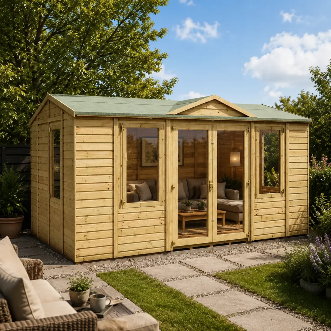 Grandmaster Clockhouse Classic G1000 Summerhouse – 11mm Pressure Treated Tongue and Groove preview