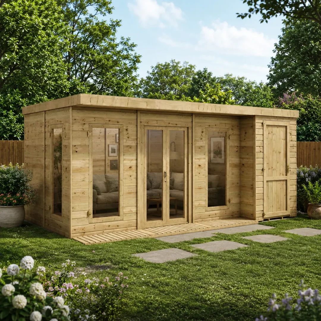 Grandmaster Clubhouse Storeroom G1000 Summerhouse – 11mm Pressure Treated Tongue and Groove (8ft Internal Depth) preview