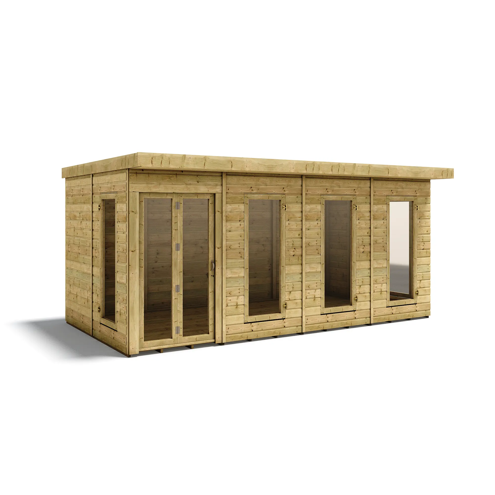 Grandmaster Clubhouse G1000 Summerhouse - 11mm Pressure Treated Tongue and Groove (8ft Internal Depth)