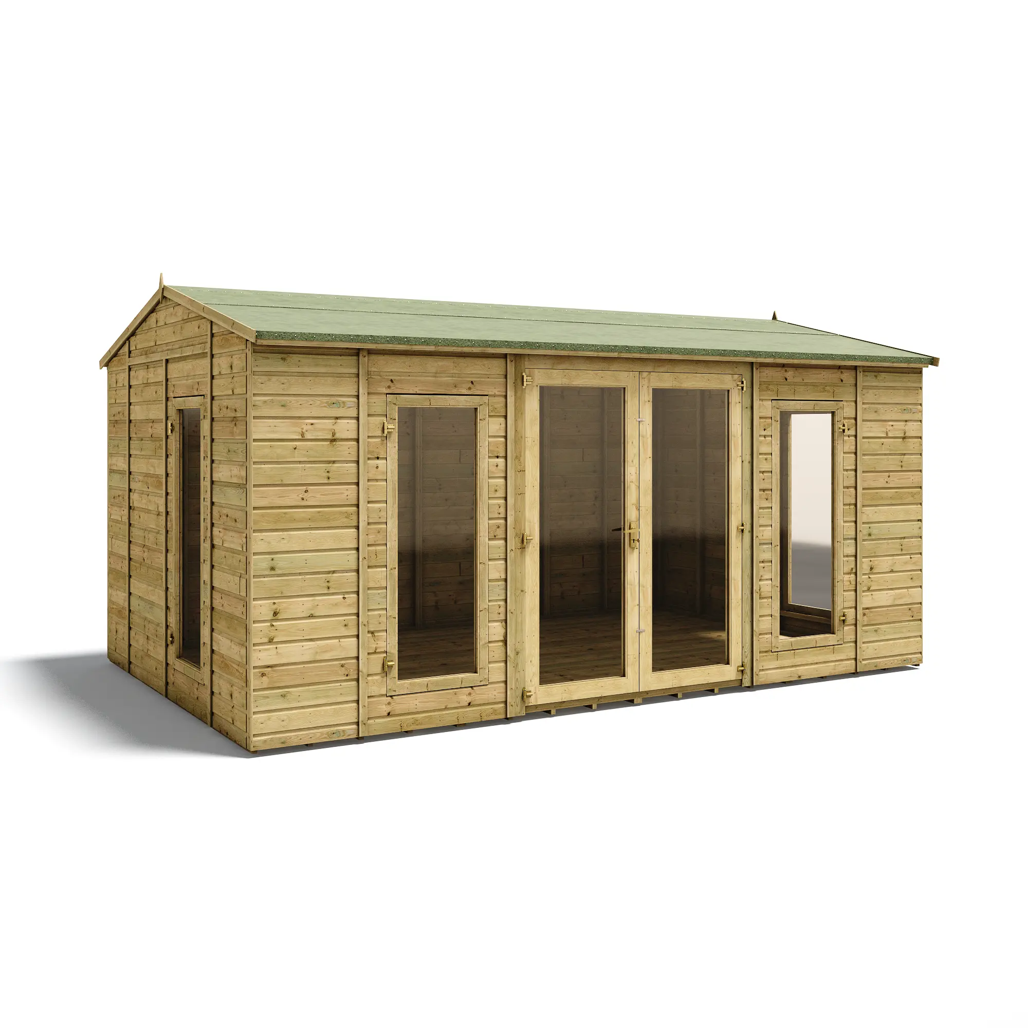 Grandmaster Diplomat "Classic" G1000 Summerhouse - Long Window - 11mm Pressure Treated Tongue and Groove