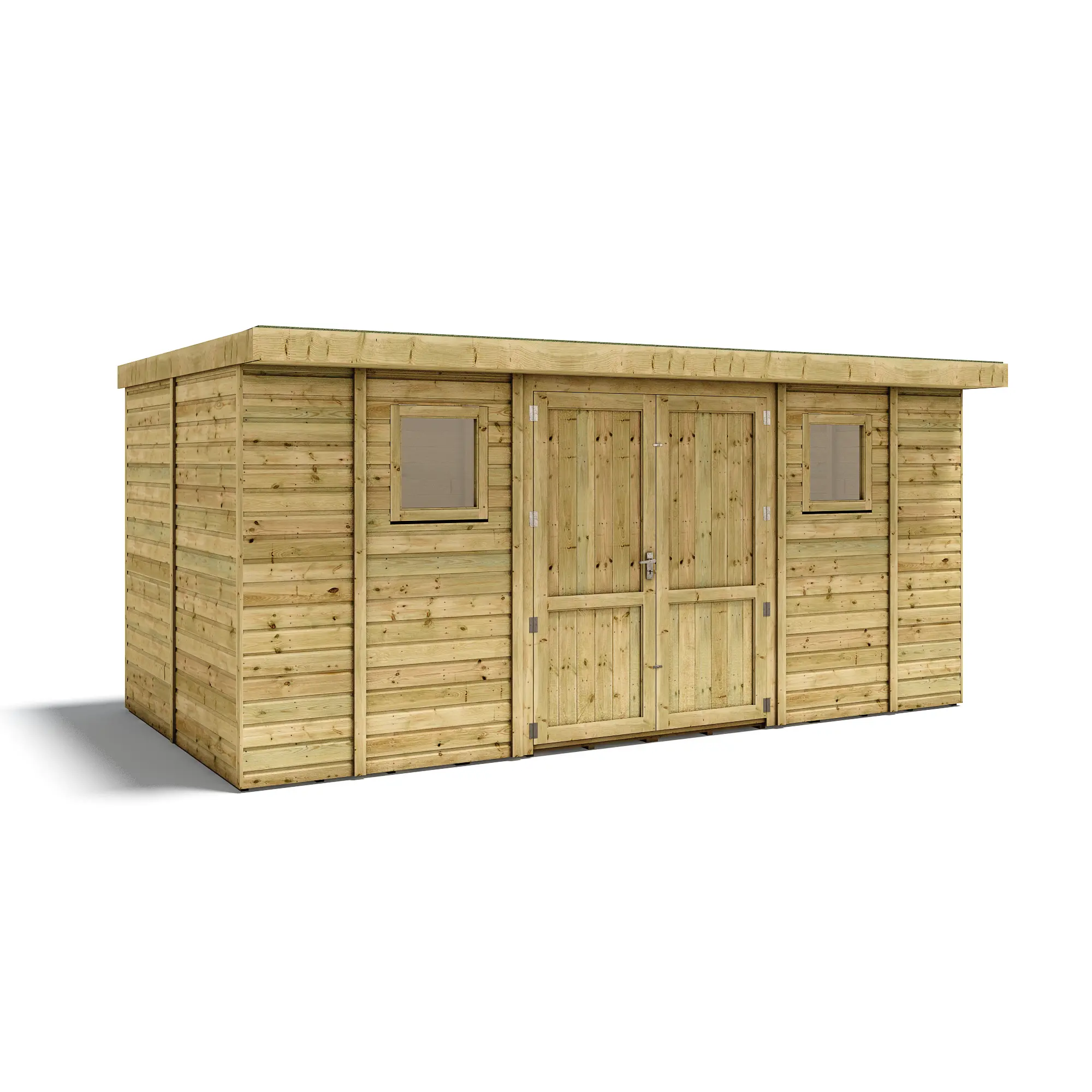 Grandmaster "Heavy Duty" D1000 Pent Shed - Pressure Treated Tongue and Groove (8ft Internal Depth)