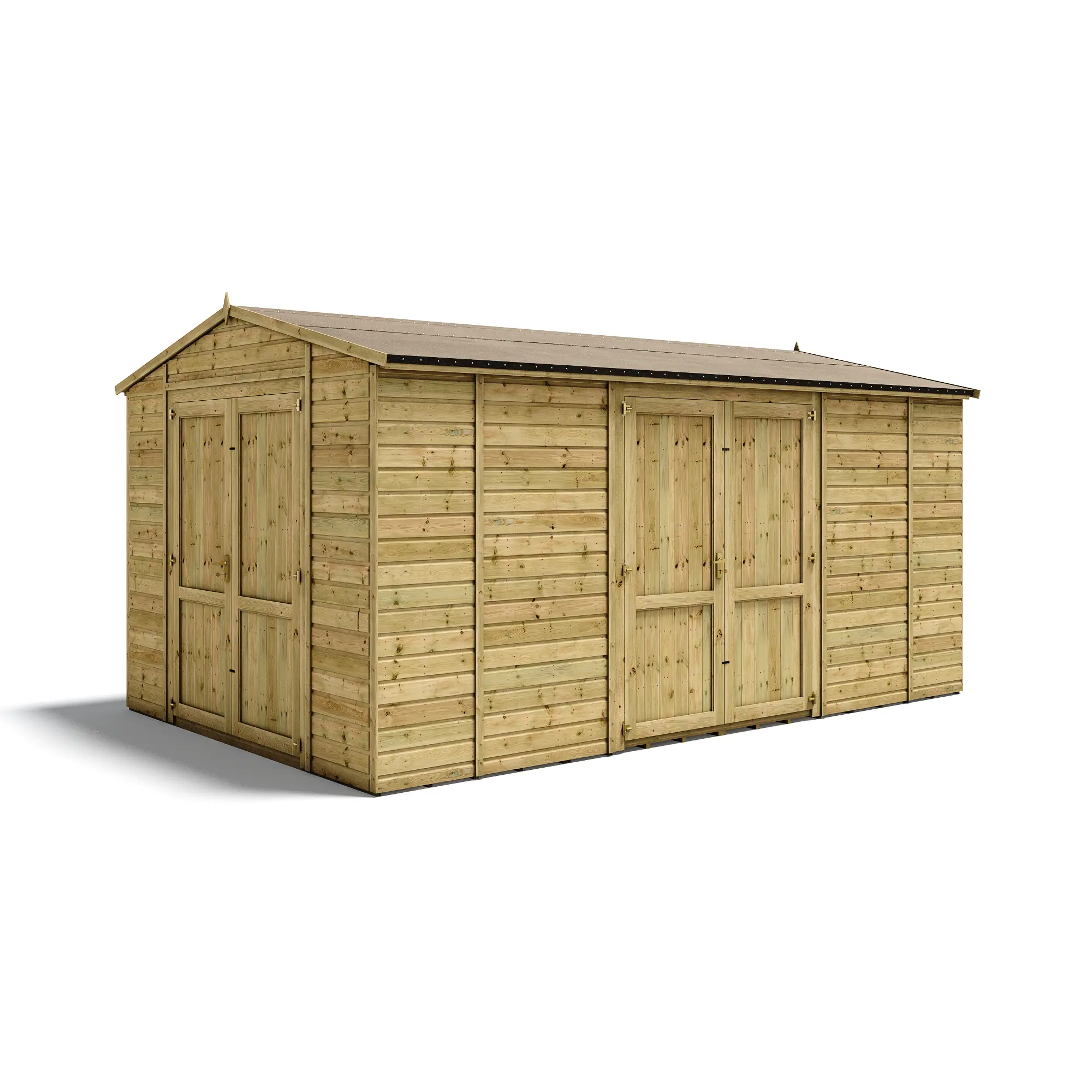 Grandmaster "Heavy Duty" D1000 Workshop Windowless - with Side Door - Pressure Treated Tongue and Groove