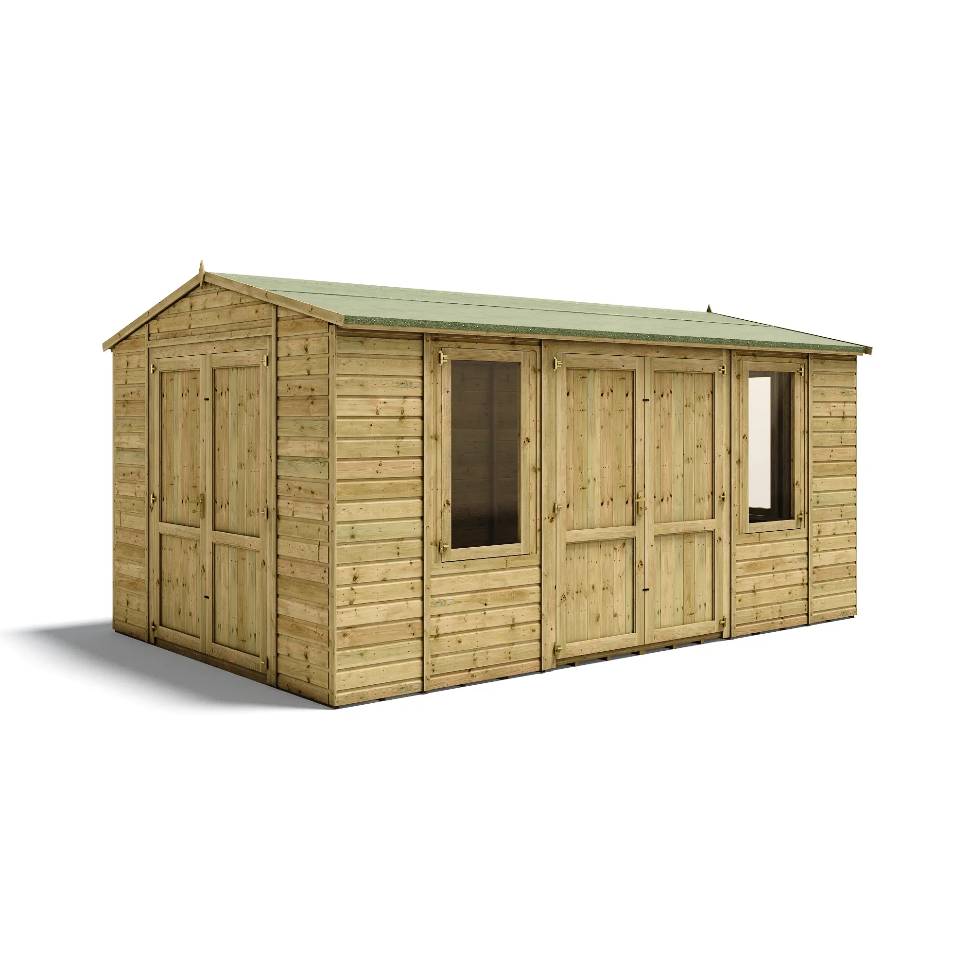 Grandmaster "Heavy Duty" D1000 Workshop - with Side Door - Pressure Treated Tongue and Groove