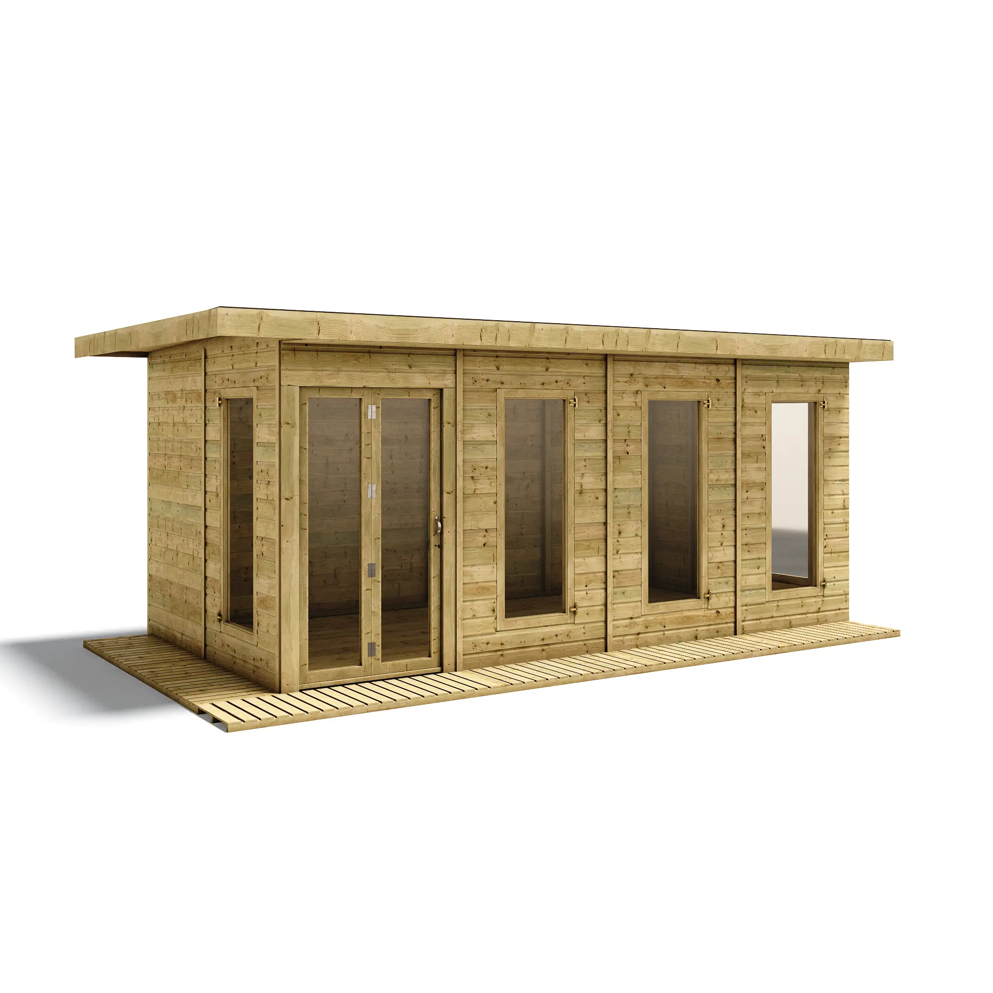 Grandmaster Lounge "Contemporary" G1000 Garden Room - 11mm Pressure Treated Tongue and Groove (8ft Internal Depth)