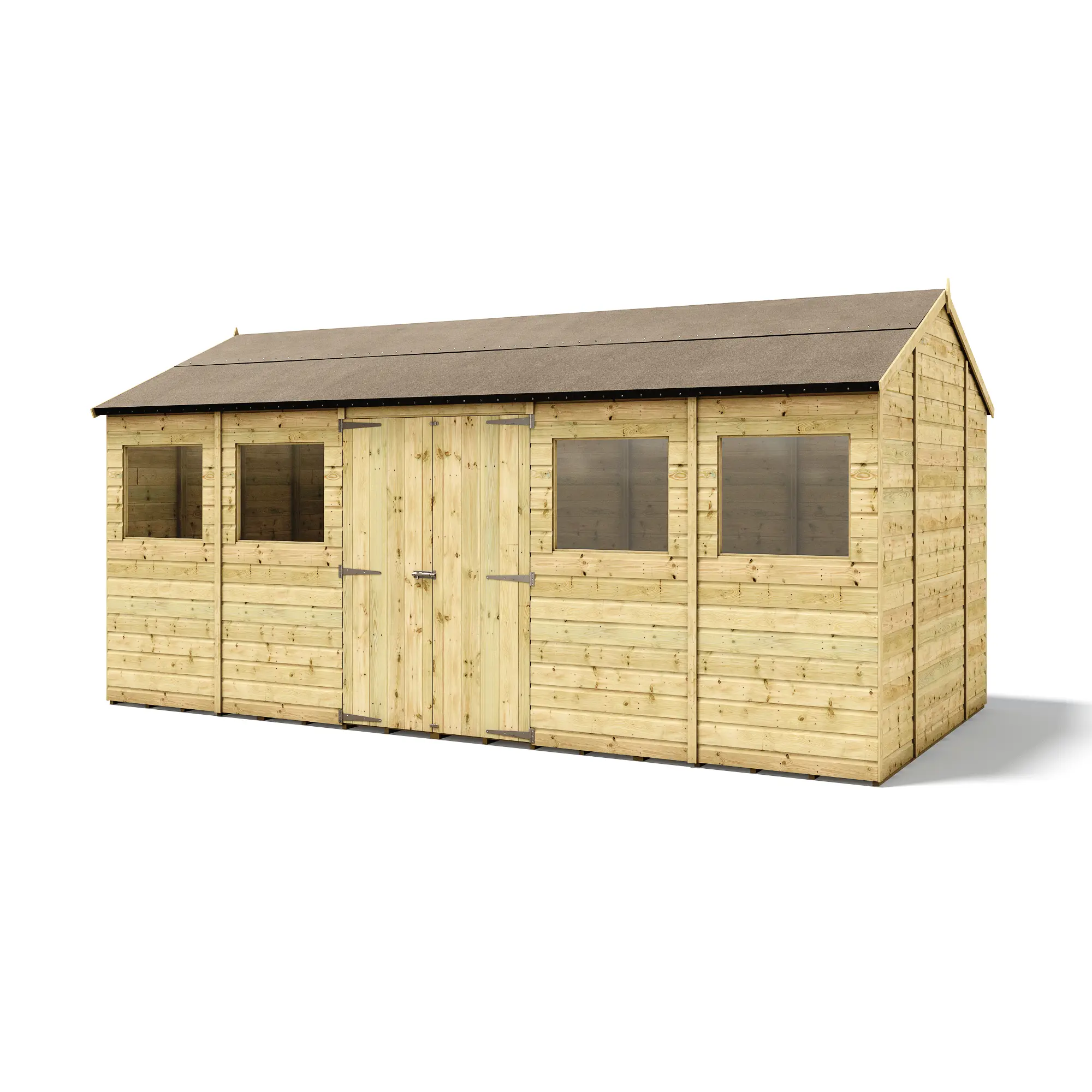 Hobbyist D100 Apex Shed - Pressure Treated Tongue and Groove