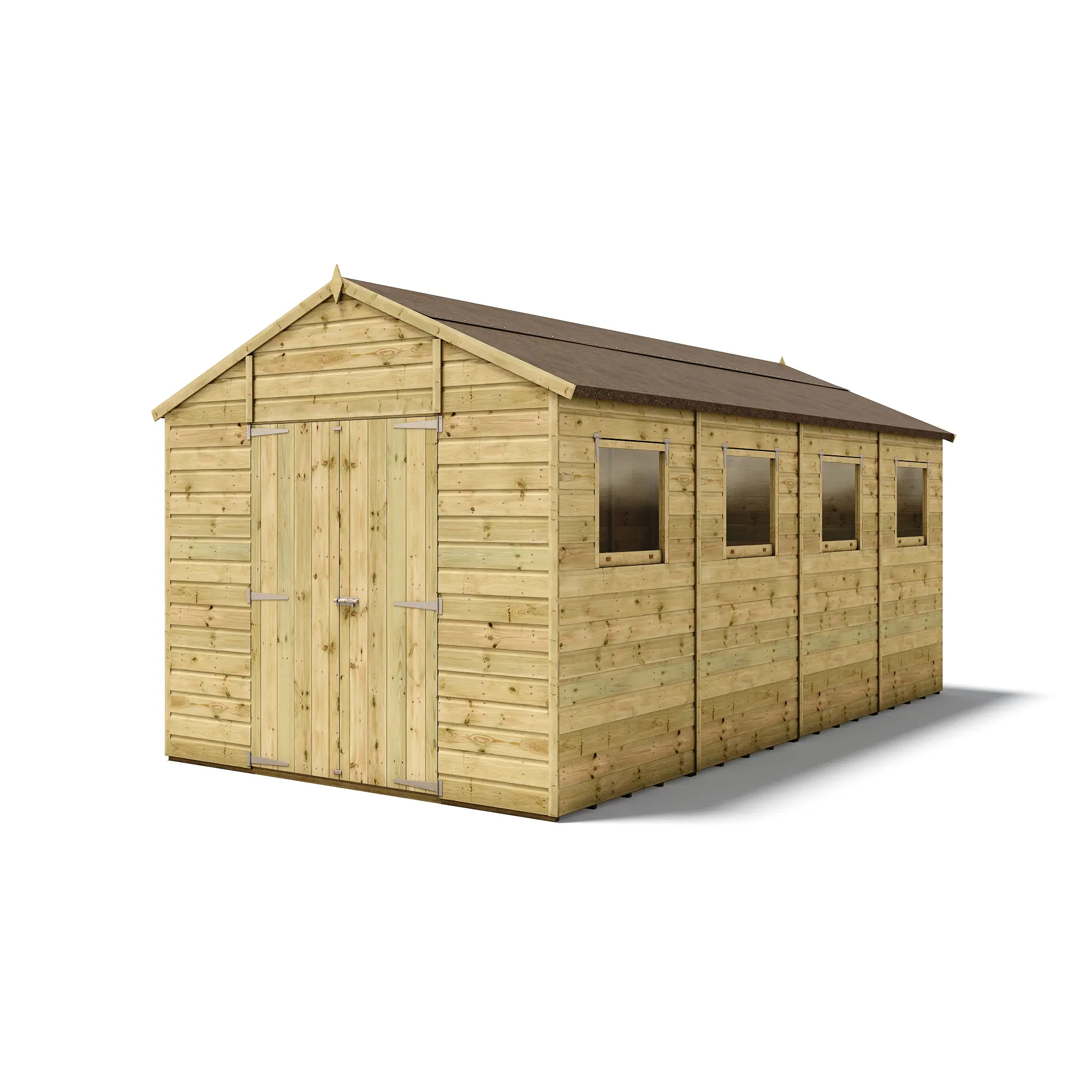 Hobbyist H100 Apex Shed - Pressure Treated Tongue and Groove