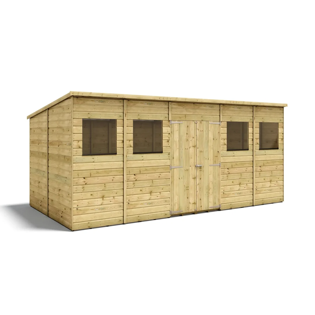 Hobbyist H100 Pent Shed – Central Door – Pressure Treated Tongue and Groove preview