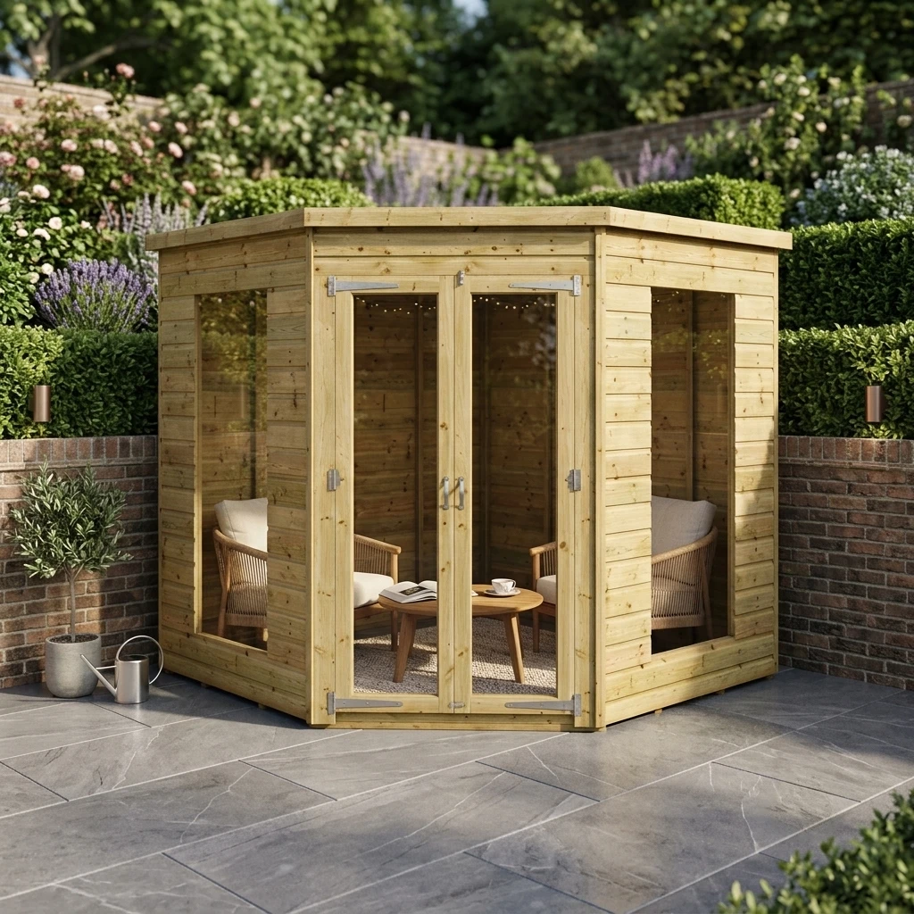 Corner Summerhouse – Pressure Treated Tongue and Groove preview