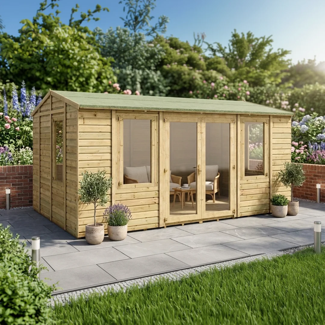 Grandmaster Diplomat “Classic” G1000 Summerhouse – 11mm Pressure Treated Tongue and Groove preview