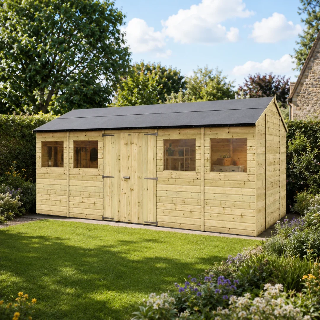 Hobbyist D100 Apex Shed – Pressure Treated Tongue and Groove preview