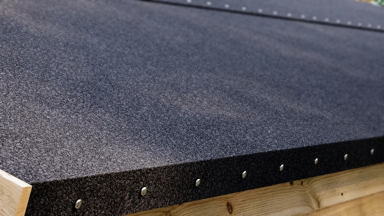 11mm tongue and groove pent roof.