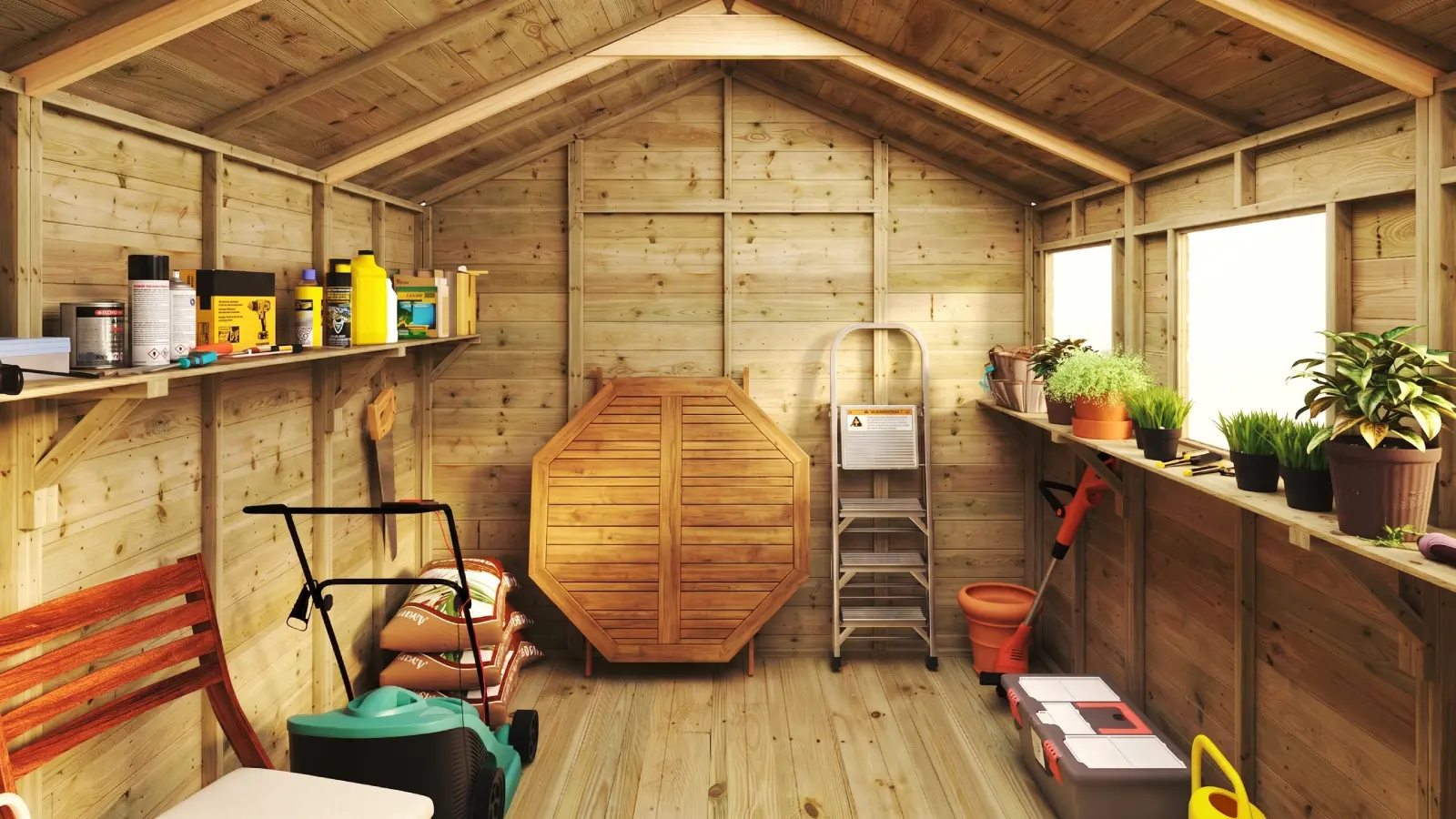 Hobbyist H100 Apex Shed – Pressure Treated Tongue and Groove
