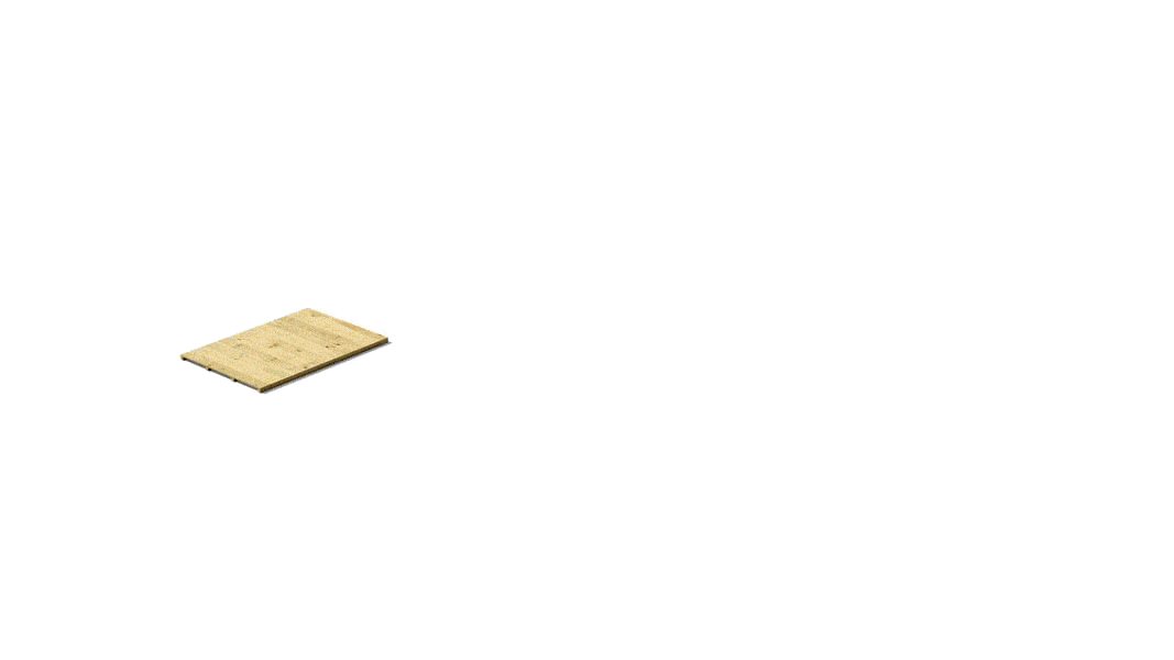 Hobbyist H100 Pent Shed – Doors in Side – Windowless – Pressure Treated Tongue and Groove