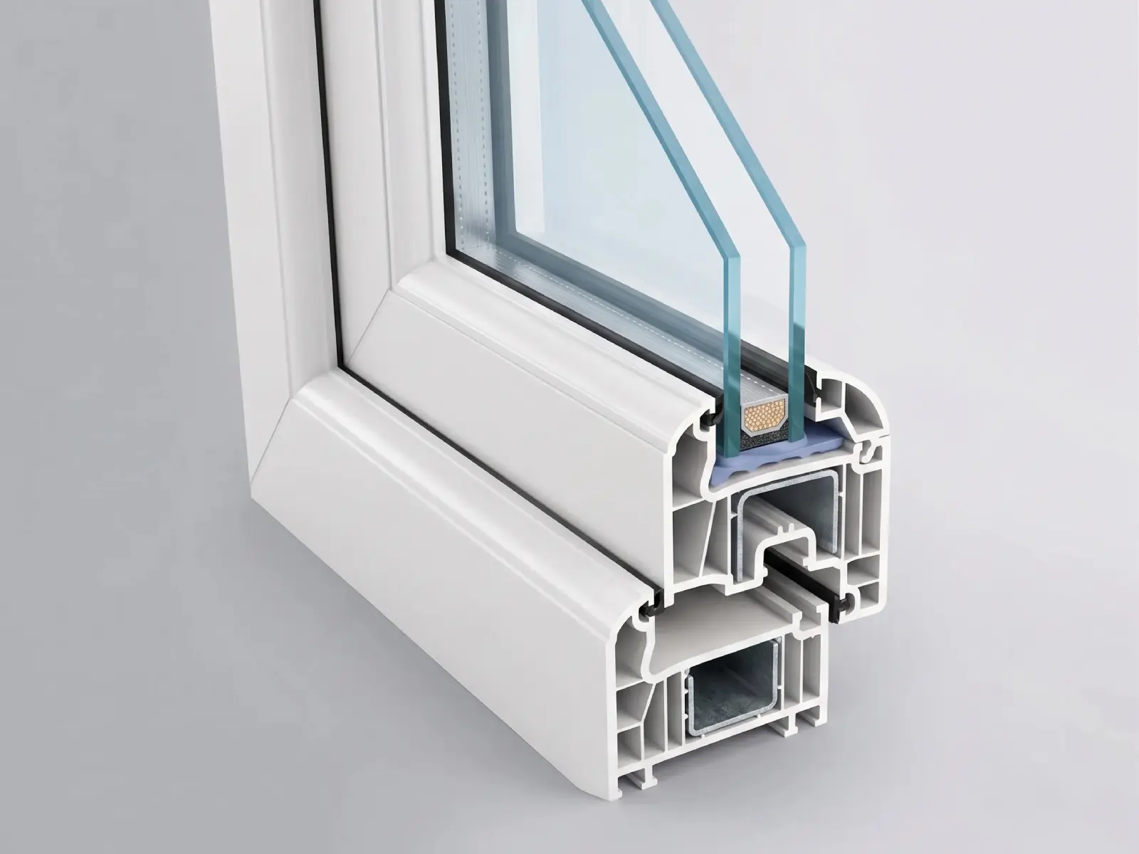 Double glazing & UPVC door.