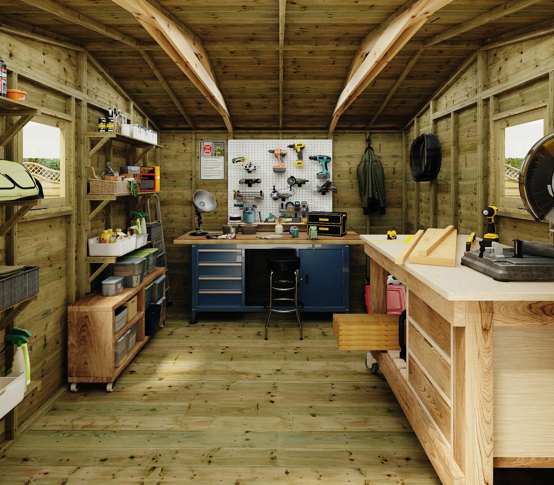 Grandmaster “Reverse Apex” D1000 Workshop – 11mm Pressure Treated Tongue and Groove